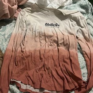 Long sleeve ombré Hollister shirt